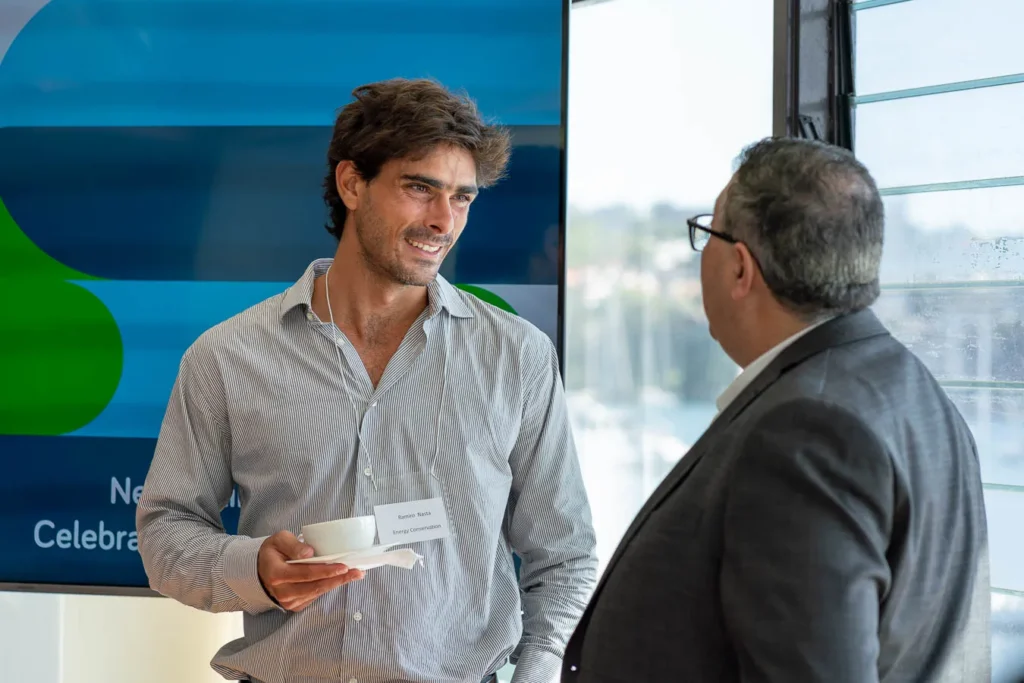Attendees networking at the CitySwitch event at Royal Sydney Yacht Squadron