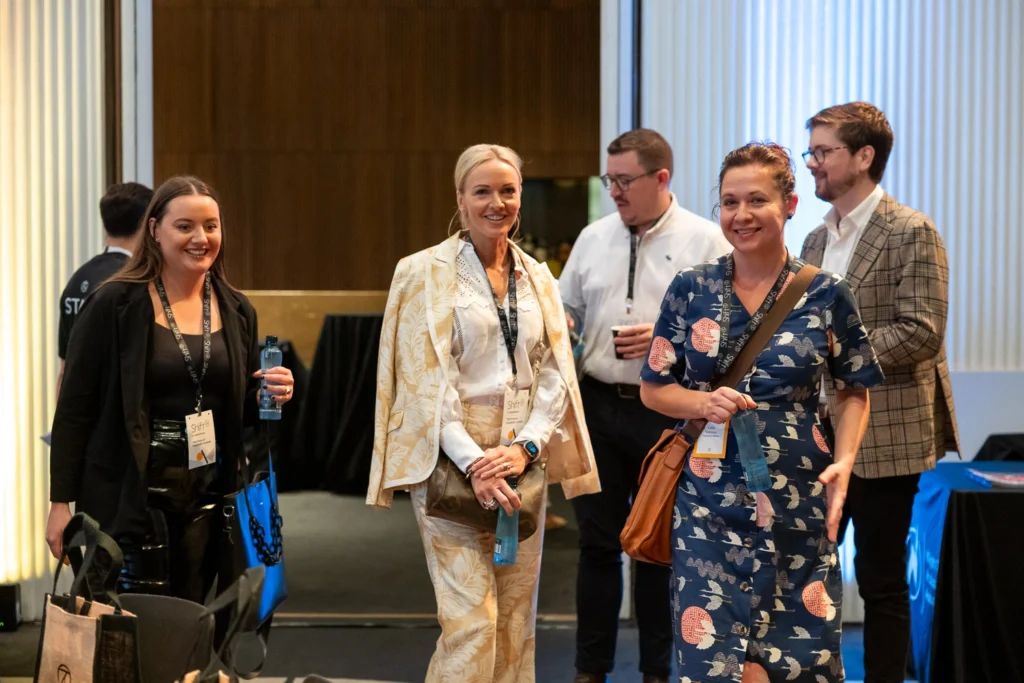 Small group discussions during conference program