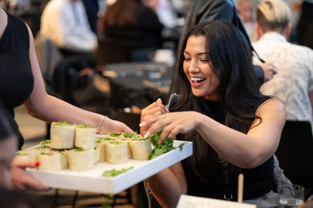 Catering details at Ivy Ballroom conference