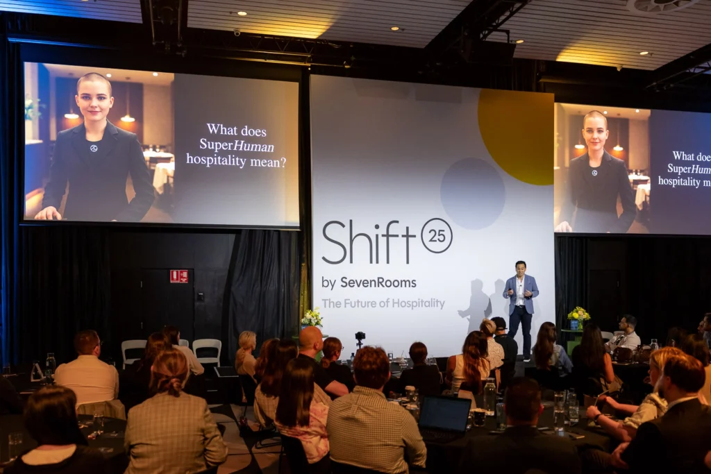 Panel discussion in progress at Shift Conference