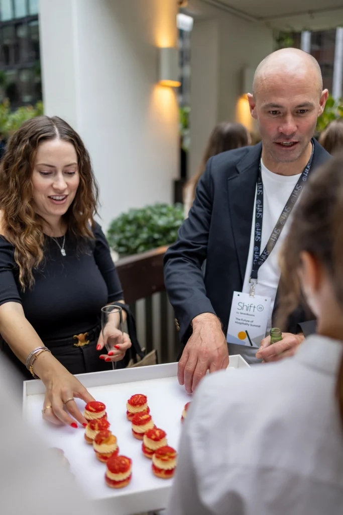 Canapés served during conference afterparty