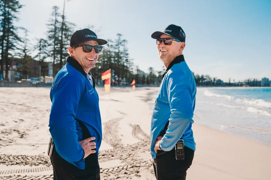 Northern Beaches lifeguards team branding photoshoot by the ocean