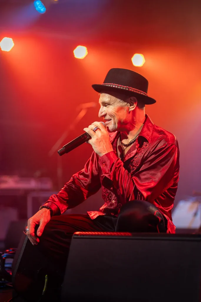 Playful on-stage moment at Vopli Vidoplyasova Sydney show