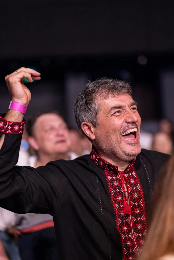 Fans celebrating live music at Sydney concert venue