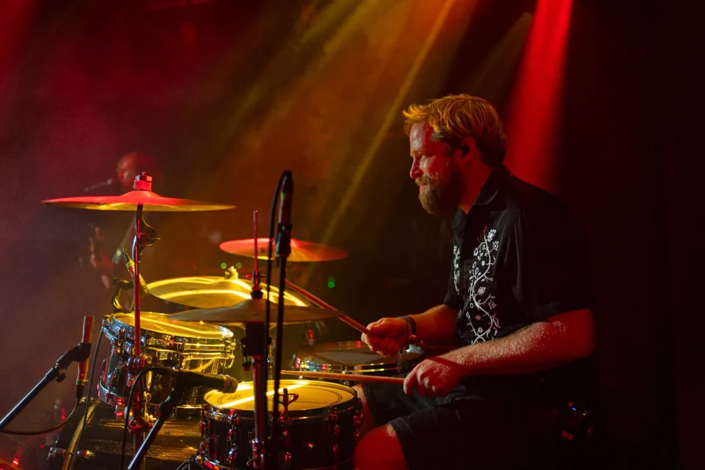 Vopli Vidoplyasova drummer in action during Sydney concert