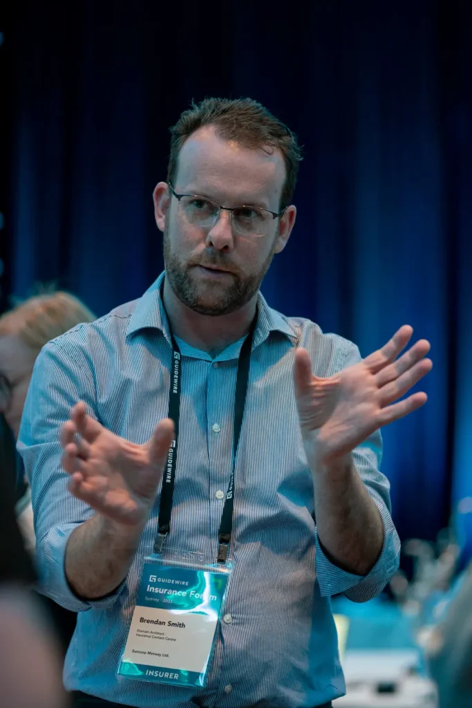 Attendee speaking during Guidewire Insurance Forum Sydney 2023