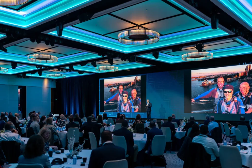 Wide view of Guidewire Insurance Forum Sydney 2023 conference session at Four Seasons Hotel Sydney