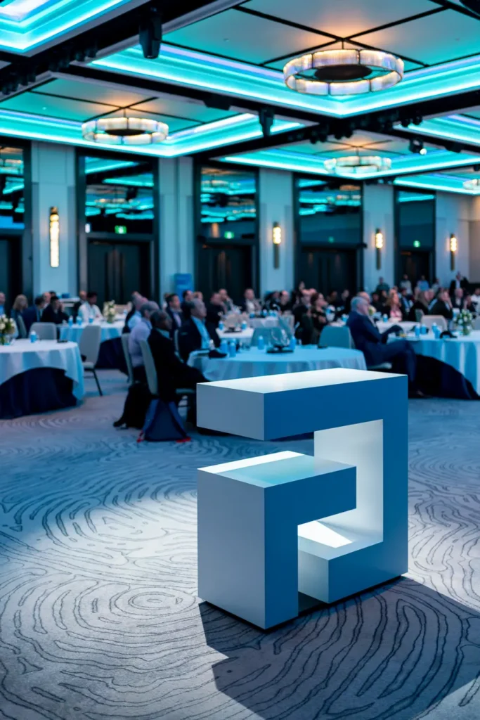 Guidewire event branding inside the conference room at Insurance Forum Sydney 2023