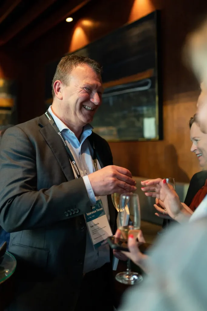Guests talking at the Guidewire Insurance Forum Sydney 2023 reception
