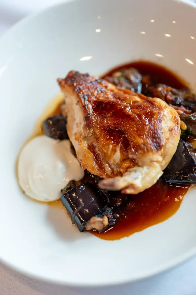 Main course served at the Michael Morgan OAM lunch at Deckhouse Woolwich