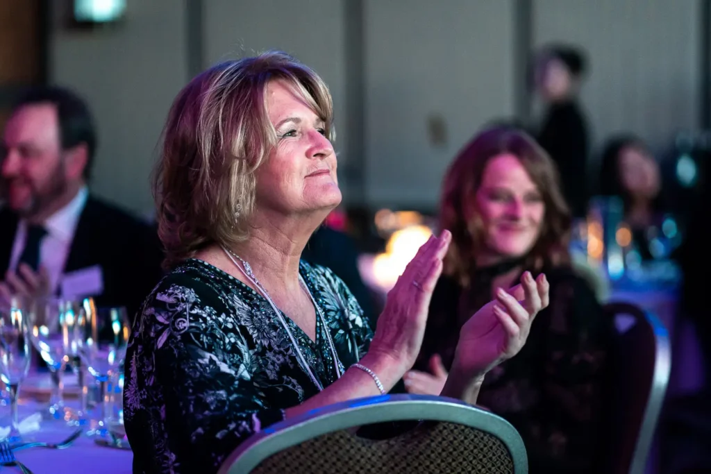 Guests applauding during the Australasian Reporting Awards black-tie dinner