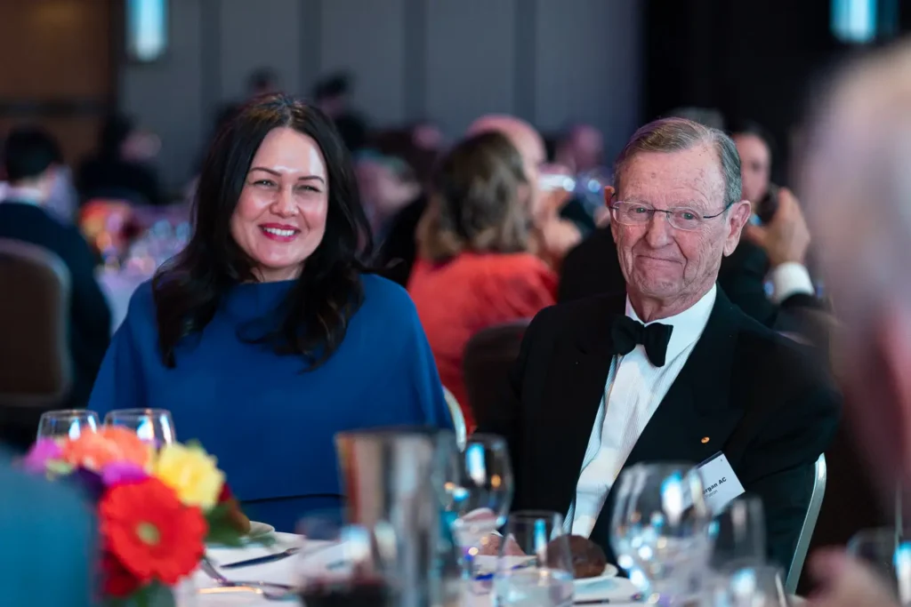 Guests seated during a black-tie corporate awards dinner in Sydney