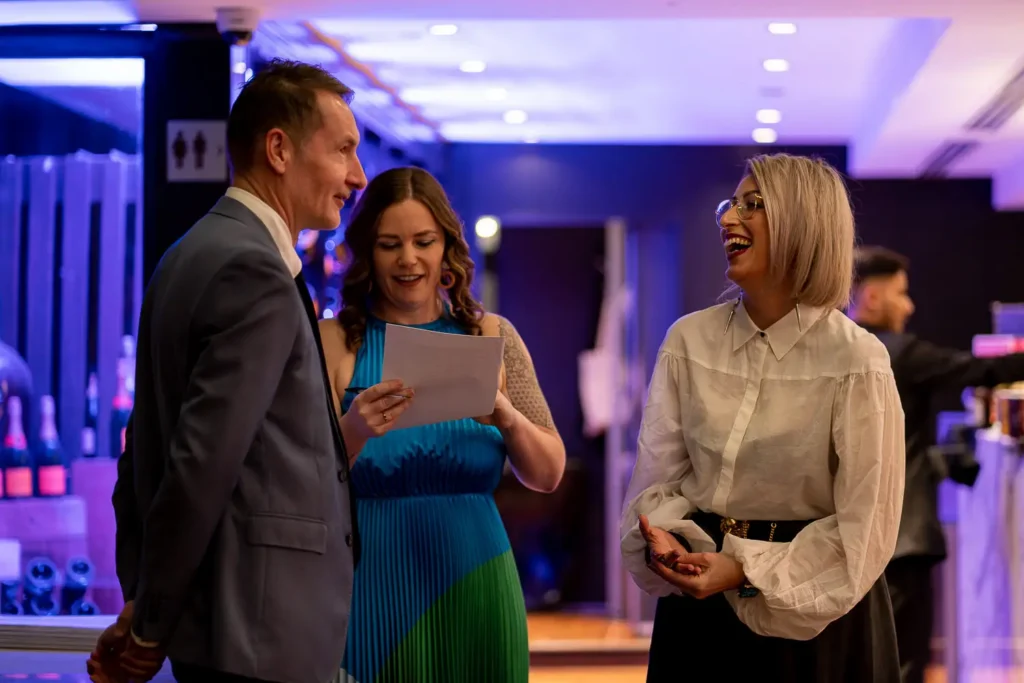 Guests networking during the Australian Web Awards in Sydney