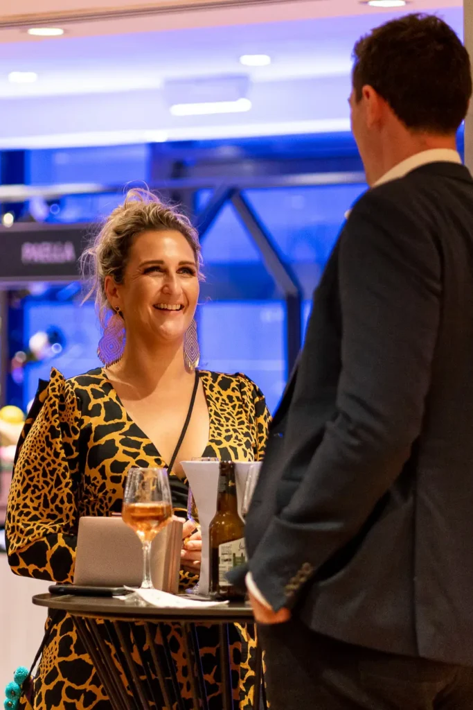 Guests enjoying drinks and music at Doltone House Jones Bay Wharf