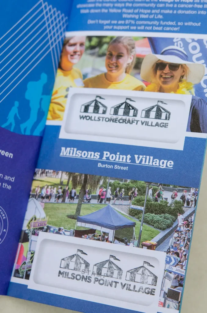 Seven Bridges Walk Sydney fundraiser event program and community sponsor information