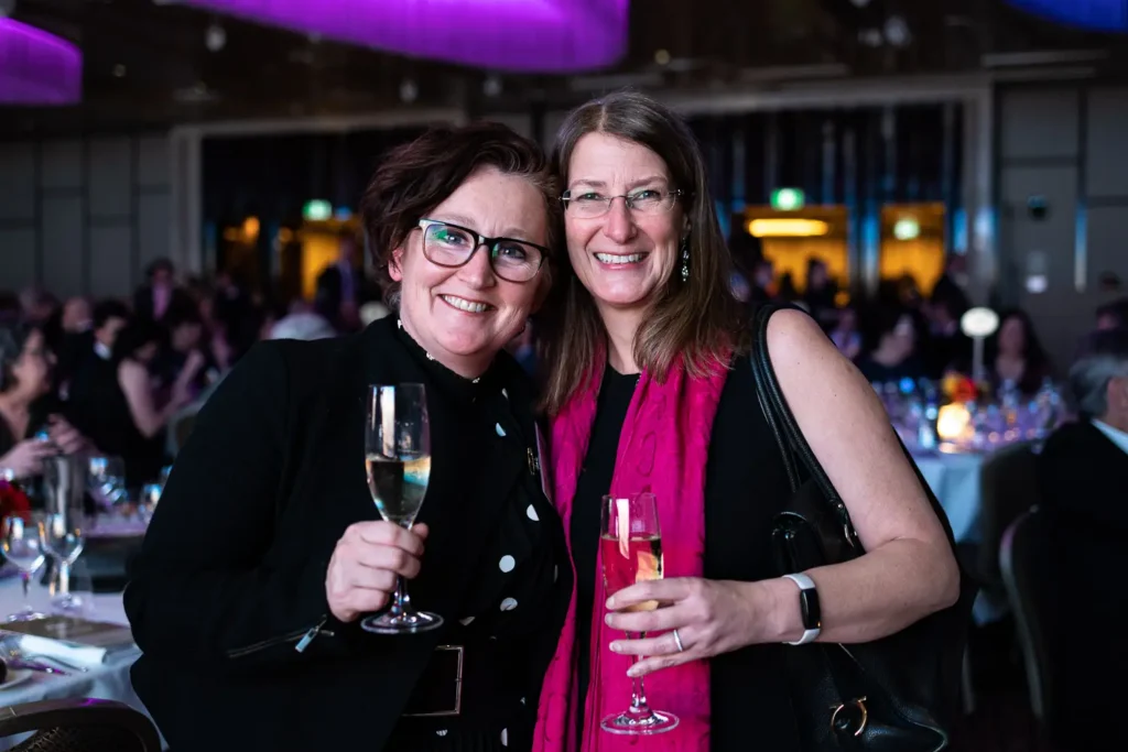 Guest portrait captured during Sydney corporate gala dinner event