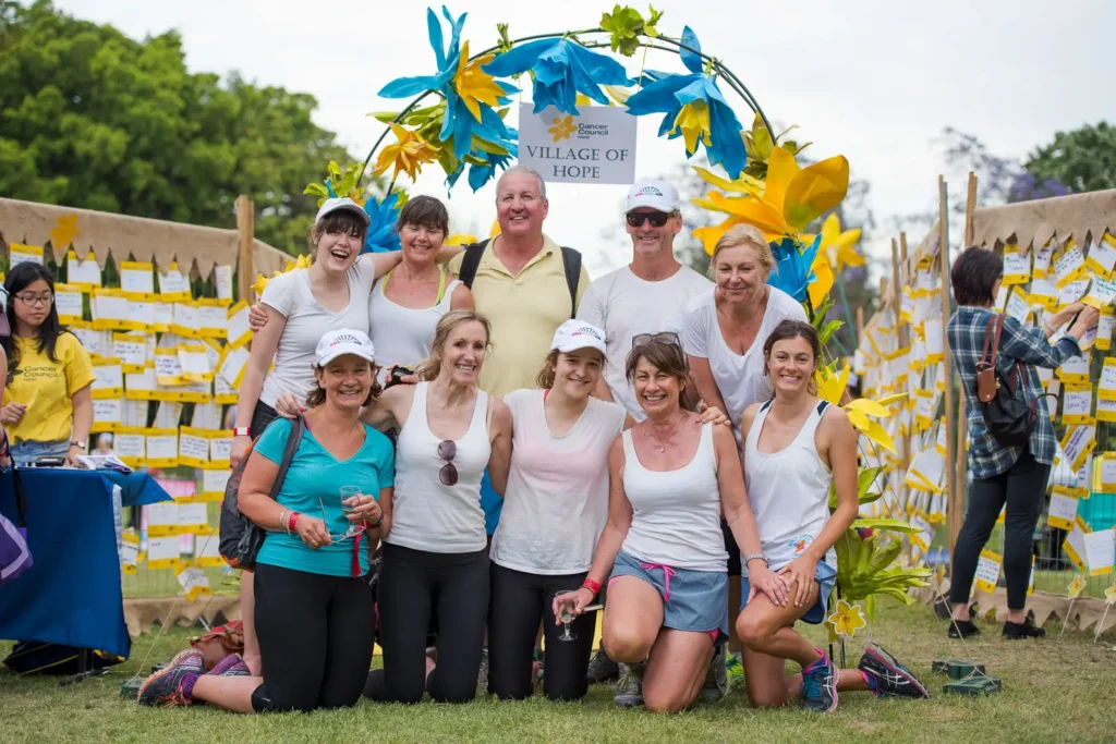 Group portrait at the Village of Hope during the Sydney Bridges Walk fundraiser