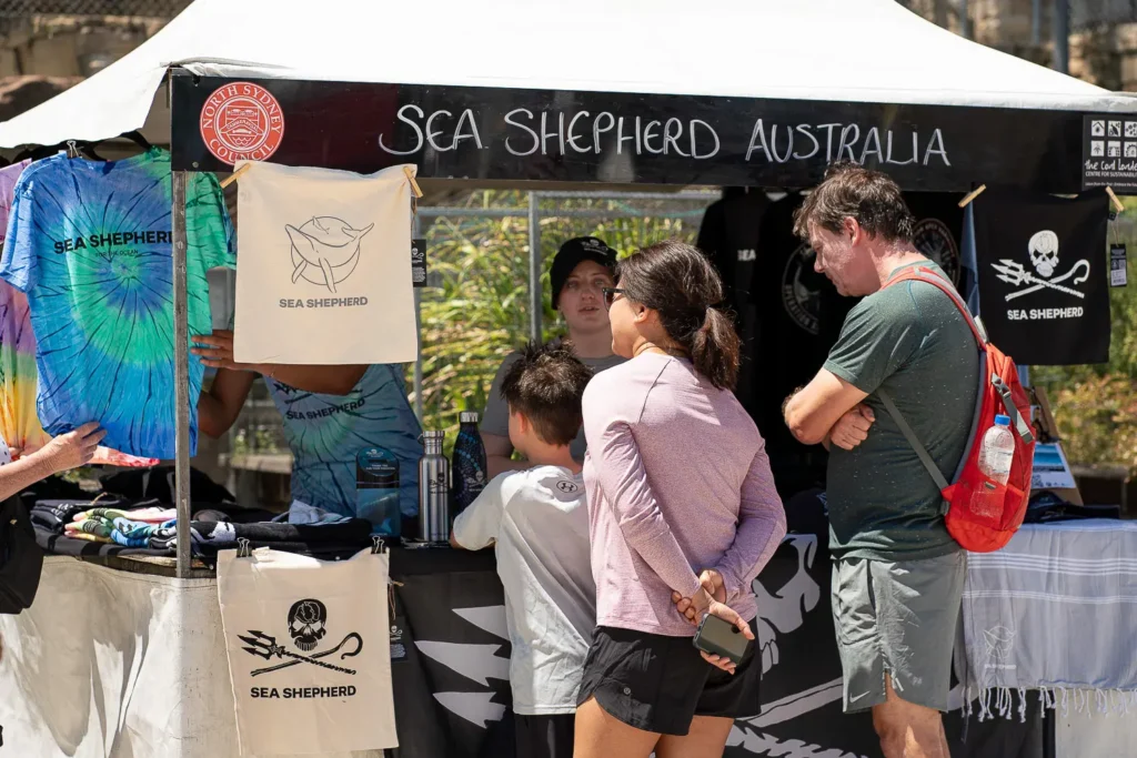 Sea Shepherd Australia community stall at the Coal Loader Sustainability Festival