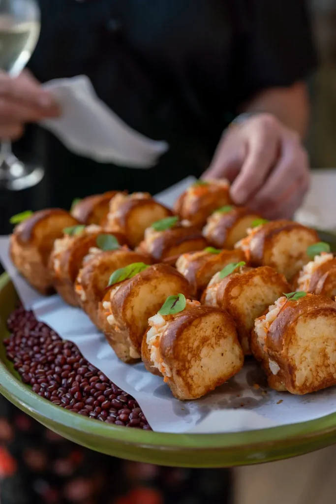Canapés served at the SHIFT Soirée at The Boathouse Rose Bay