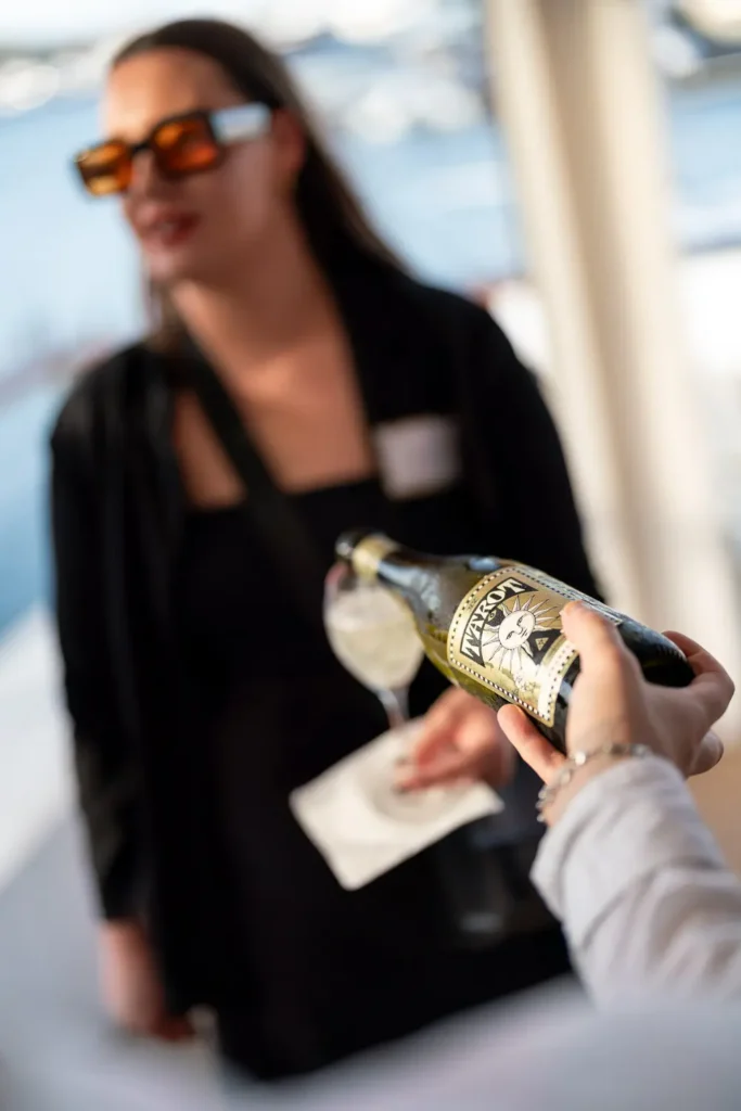 Drinks service at the SHIFT Soirée at The Boathouse Rose Bay