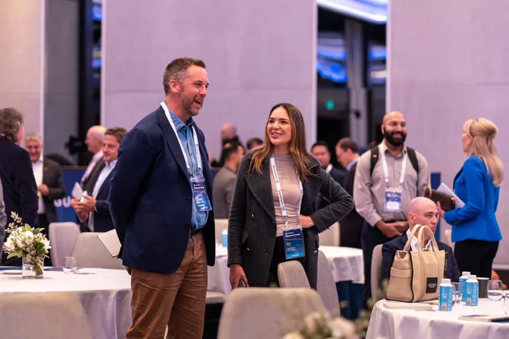 Conference guests networking at Four Seasons Hotel Sydney