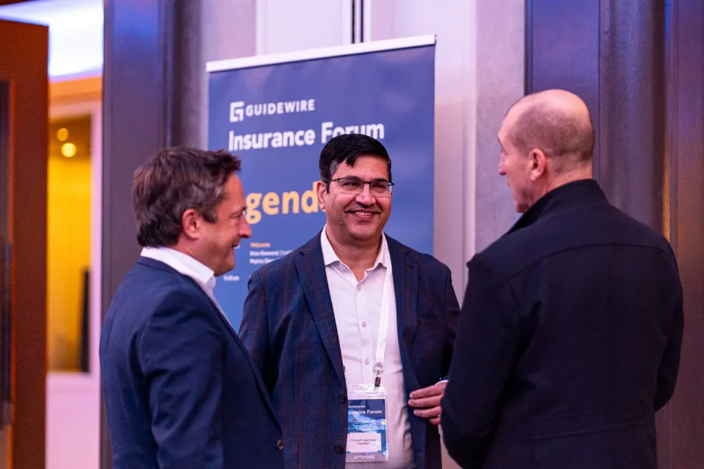 Corporate event networking at Four Seasons Hotel Sydney during the Guidewire Insurance Forum