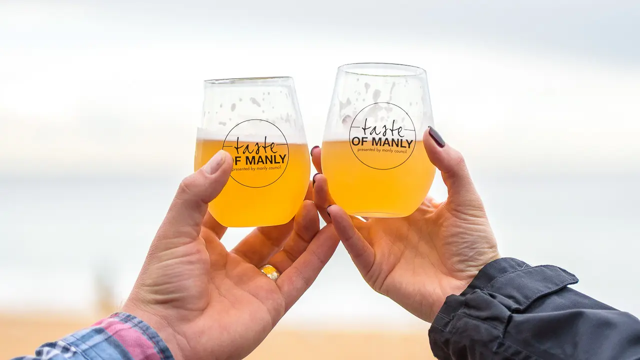 Taste of Manly drinks overlooking Manly Beach